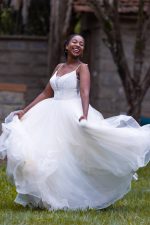 Off- White Ball Gown