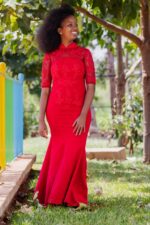 Burgundy Mermaid Dress