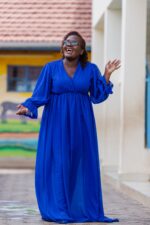 Royal Blue A-Line Dress