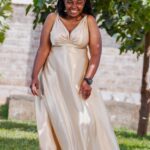 Gold Silk dress