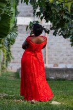 Red A-line Dress - Image 2