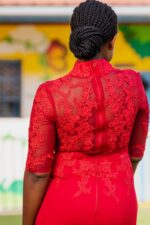 Burgundy Mermaid Dress - Image 2