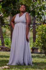 Grey A-line Dress