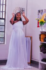 Milk-White Floor-length Top Look - Image 2