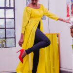 Yellow Floor-length Top Look
