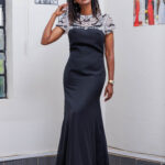 Black and White Mermaid Dress