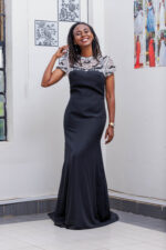 Black and White Mermaid Dress