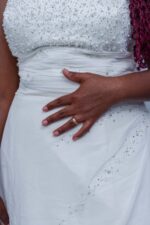 Off-white Trumpet Bridal Gown - Image 3