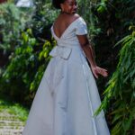 Off-white A-line Wedding Dress