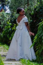 Off-white A-line Wedding Dress