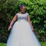 Crisp White Ball Gown