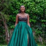 Emerald A-line Gown