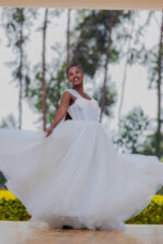 Champagne A-line Dress - Image 4