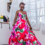 Floral A-Line Gown
