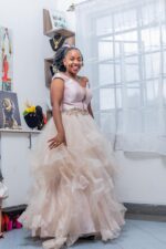 Blush Pink Layered Dress - Image 2