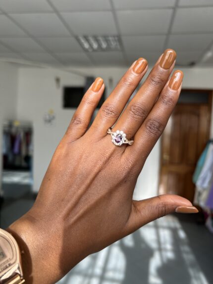 Purple Engagement Ring